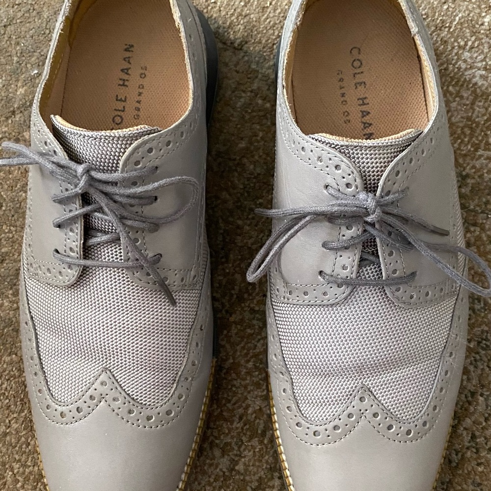 Mens light grey Cole Haan shoes